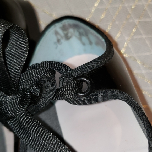 πHPπTap Dance Shoes Mary Jane Low-heel Girls Kids EUC Black Made in USA - Picture 8 of 11